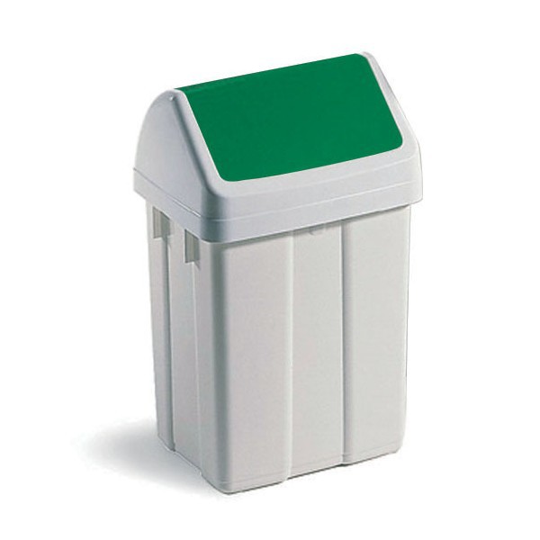 Poubelle verte en Plastique, 50L