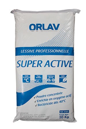 Lessive en poudre Super Active - ORLAV - HYDRACHIM - 20Kg - Produits