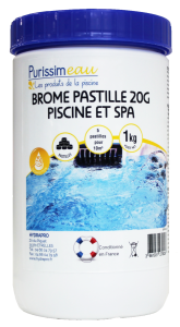 Brome pastille piscine et spa - HYDRAPRO - 1KG