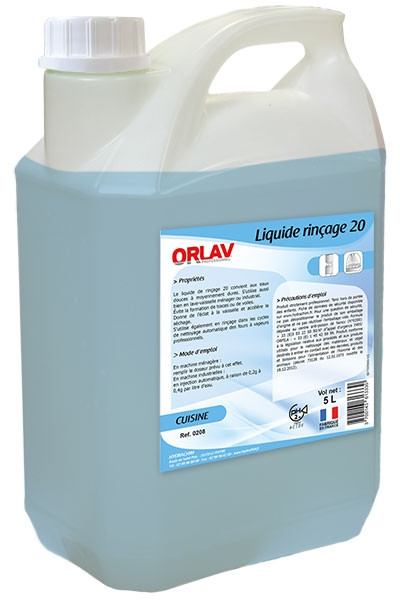 Liquide de rinçage Eaux moyennes 20 - ORLAV - HYDRACHIM - 5L
