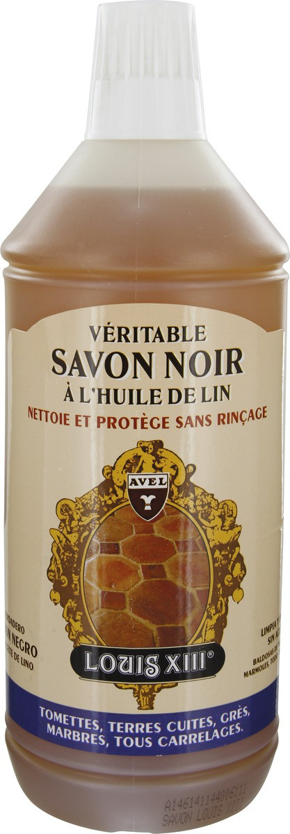 Savon noir à l'huile de lin Avel Louis XIII - Flacon 1 l