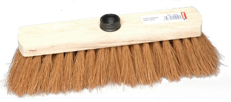 Balai Coco bois avec douille - BROSSERIE THOMAS - 29cm