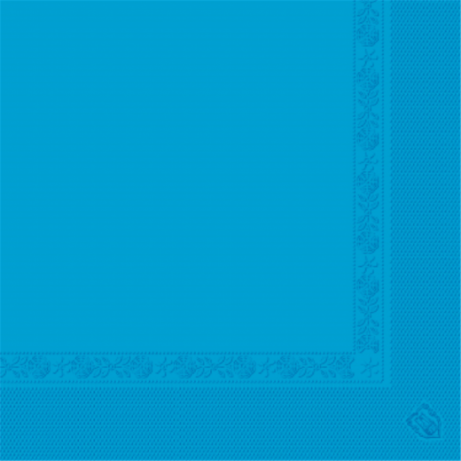 Serviettes 2 plis - 39 x 39cm - Bleu turquoise -  GARCIA DE POU 