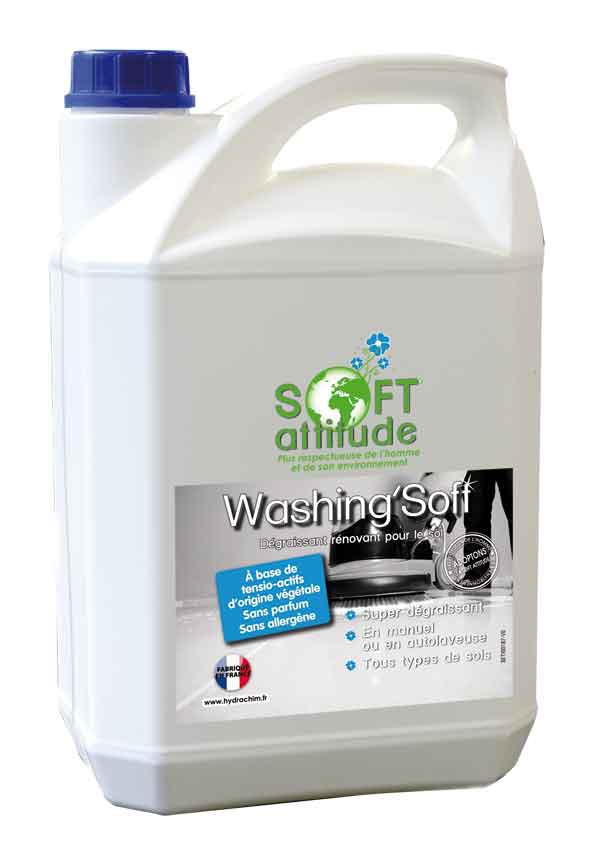 Nettoyant sols Washing'soft - SOFT' ATTITUDE - HYDRACHIM - 5L (Remplace le SURFA'SOFT)