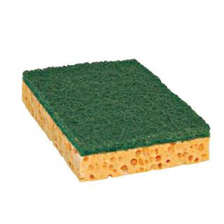 Eponge végétale blonde Tampon vert PREMIUM - Moyen modèle - PAD 