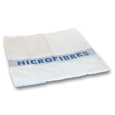 Serpillère microfibres gaufrée blanche - LAMATEX - 50x60cm