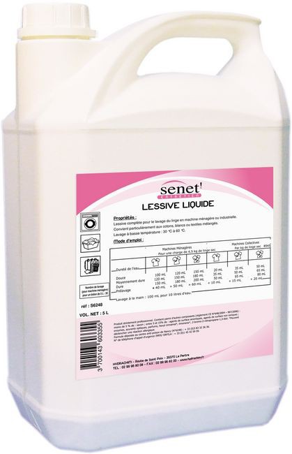 Lessive linge parfum fleuri -  SENET - 5L