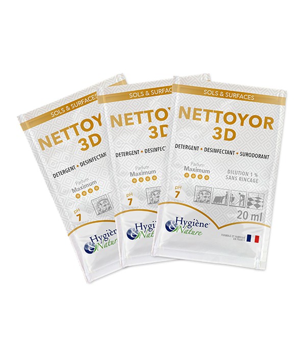 NETTOYOR 3D - Carton de 250 doses de 20ml