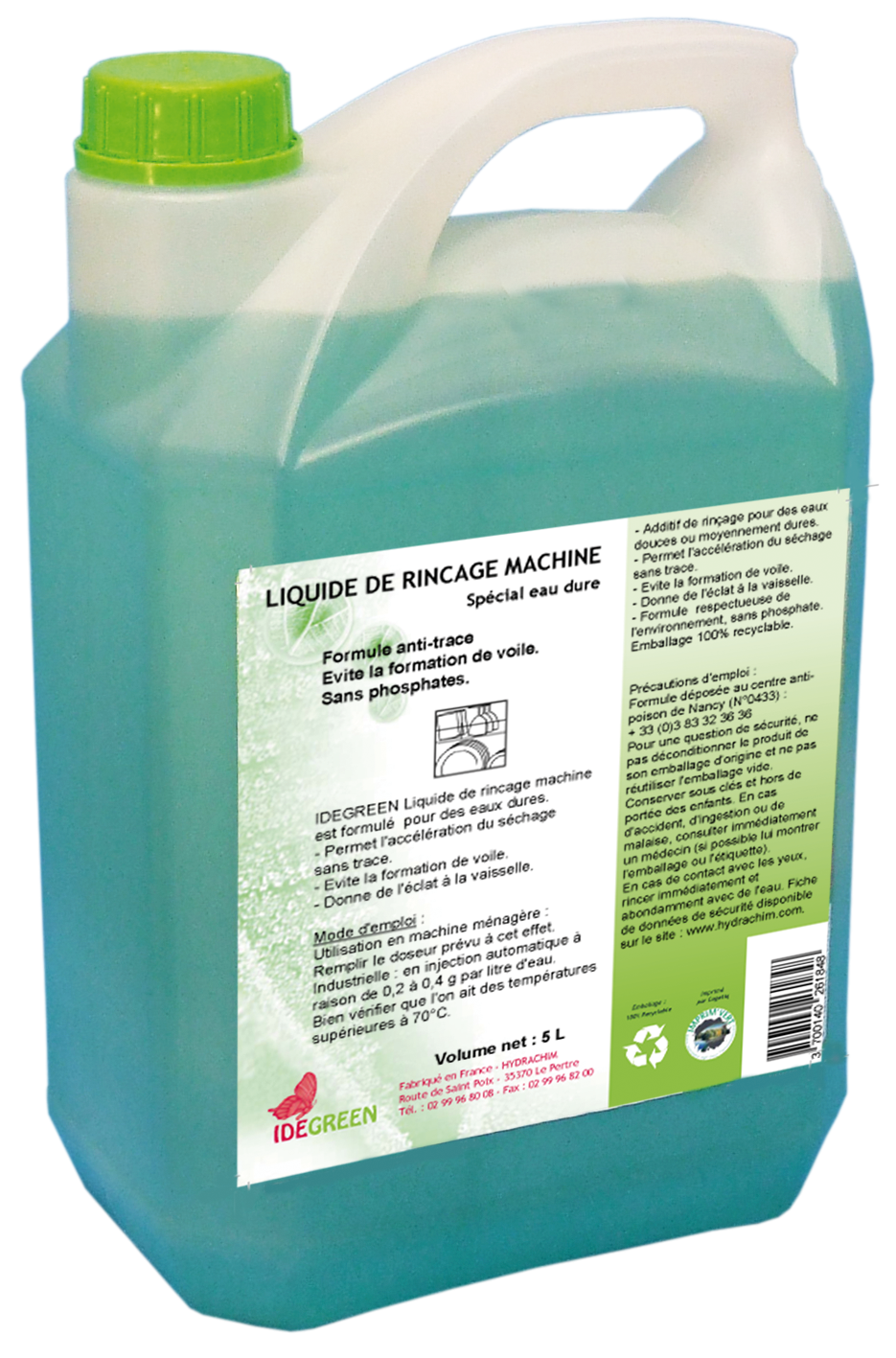 Lavage machine écologique ID 30 - IDEGREEN - 5L - Ecolabel