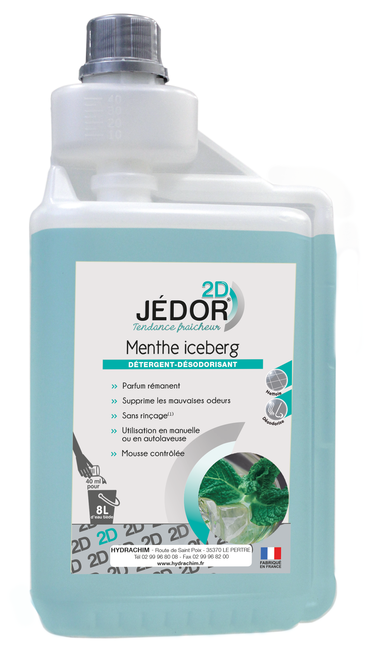 Détergent Surodorant JEDOR 2D - 1L