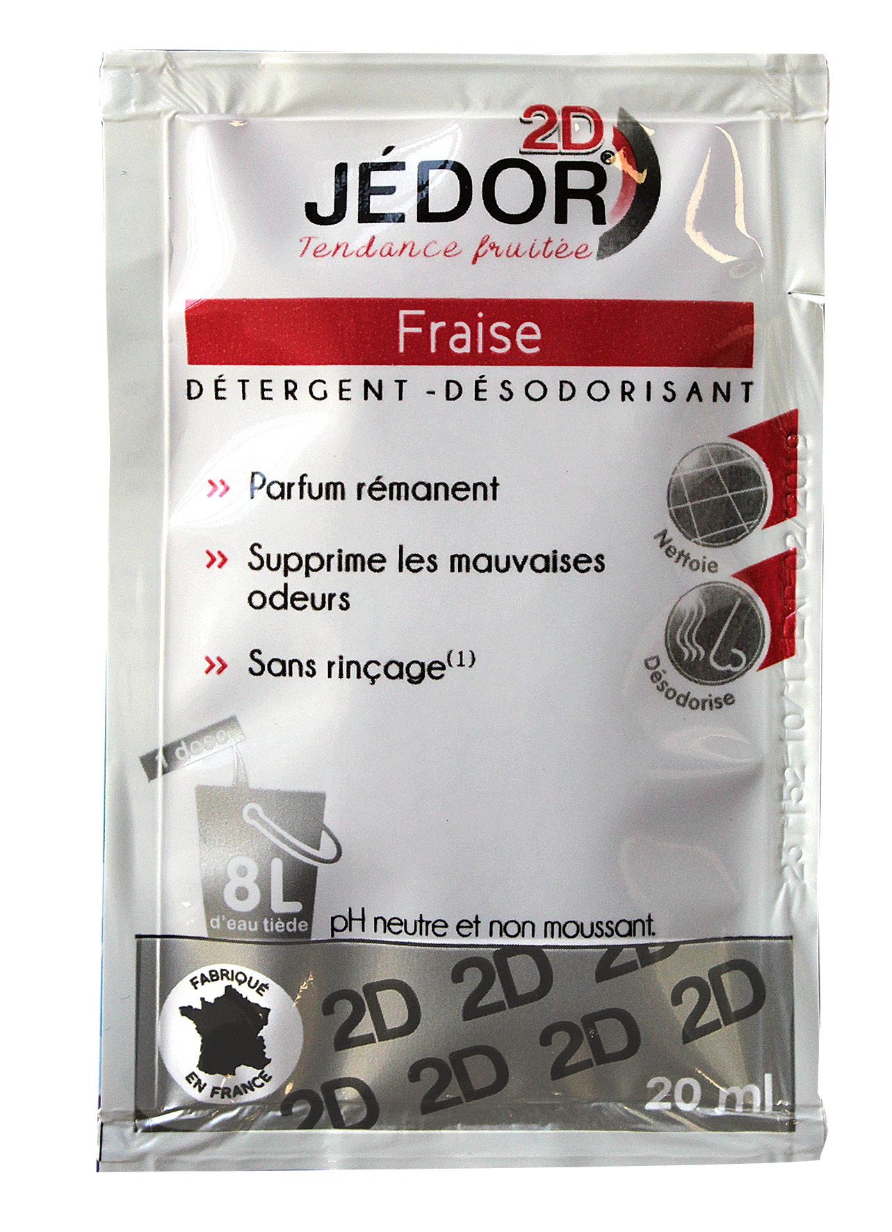 Détergent surodorant JEDOR 2D - Carton de 250 dosettes