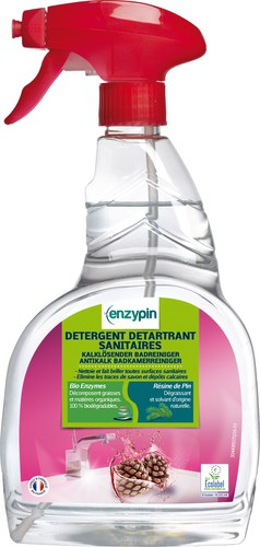 Désinfectant détartrant pour sanitaires Ecolabel - spray de 750 ml