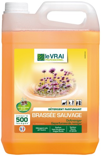 LE VRAI PROFESSIONNEL - DETERGENT PARFUMANT LONGUE DUREE - 5L - Produits 3D  Longue durée - Sols & surfaces - Produits