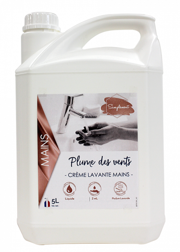 Crème lavante pour les mains lavande 5L Plume des vents-HYDRACHIM