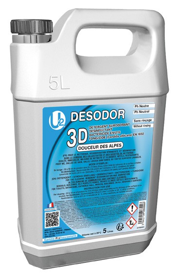 3D Détergent désinfectant surodorant Douceur des Alpes U2 - 5 L SICO