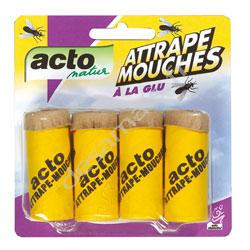 Attrape mouche spirale ACTO engluée 4 rouleaux-DESAMAIS