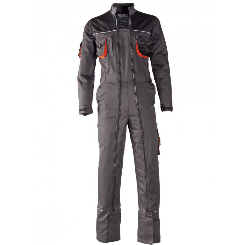 Combinaison de travail double zip polyester SINGER 245g m Combinaisons entieres Vetements E.P.I. Poubelles