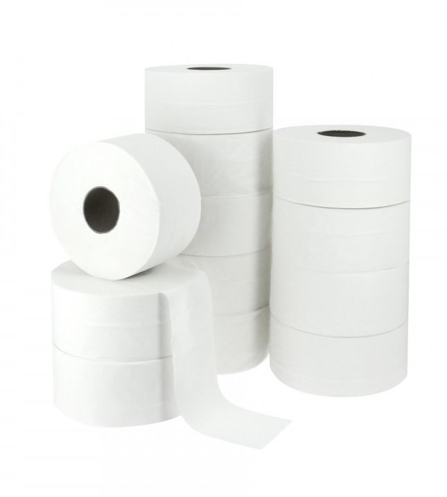 Papier toilette Mini Jumbo pure ouate blanc ECOLABEL - Pack de 12