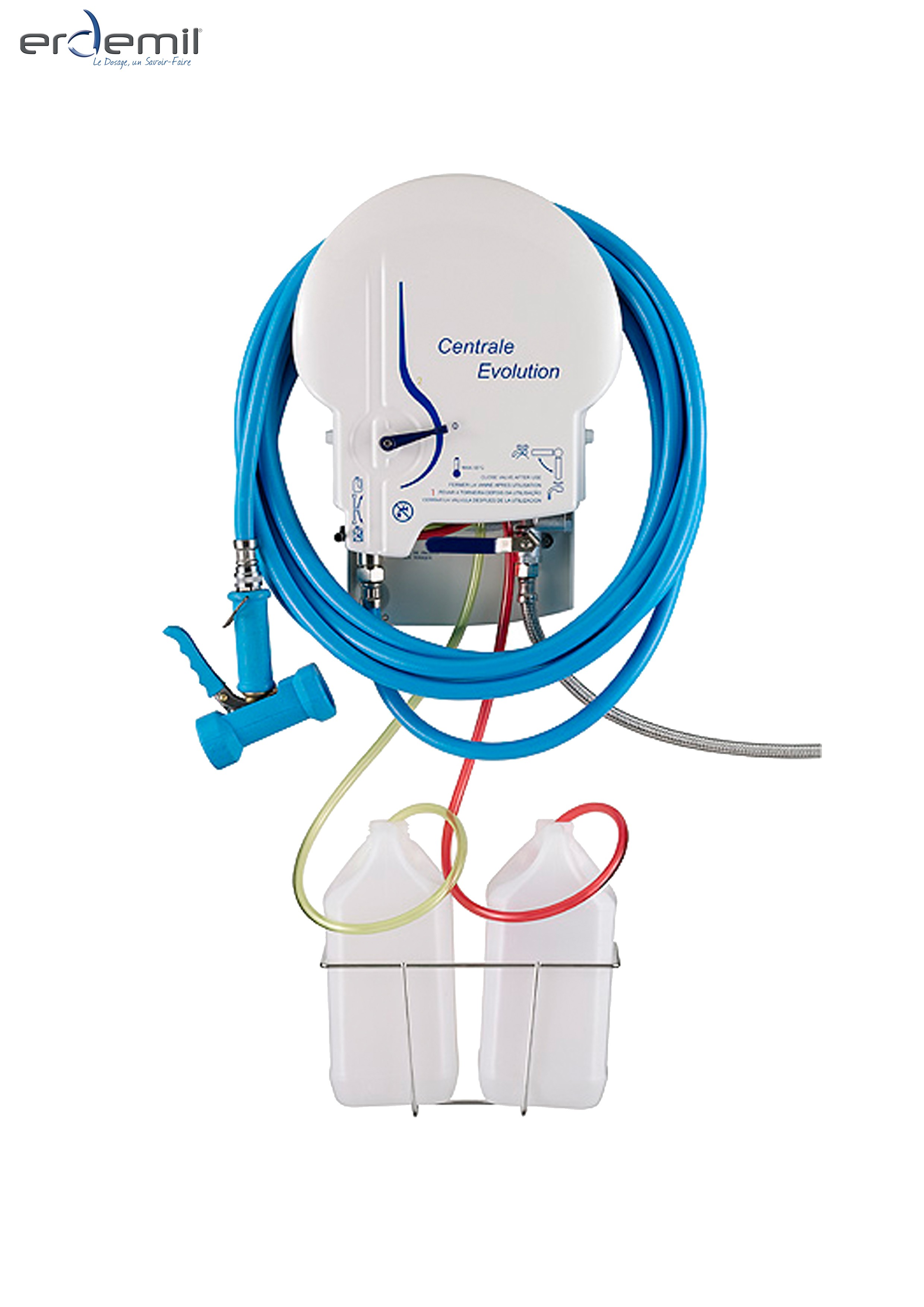  Centrale Evolution - Système nettoyage et désinfection - ERDEMIL - 2 produits