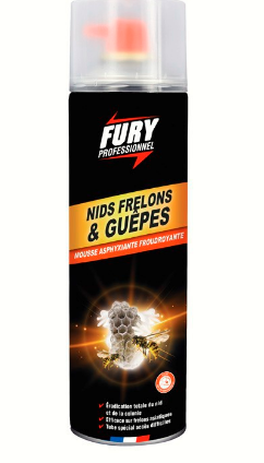 FURY - Mousse nids guêpes et frelons - 500ML