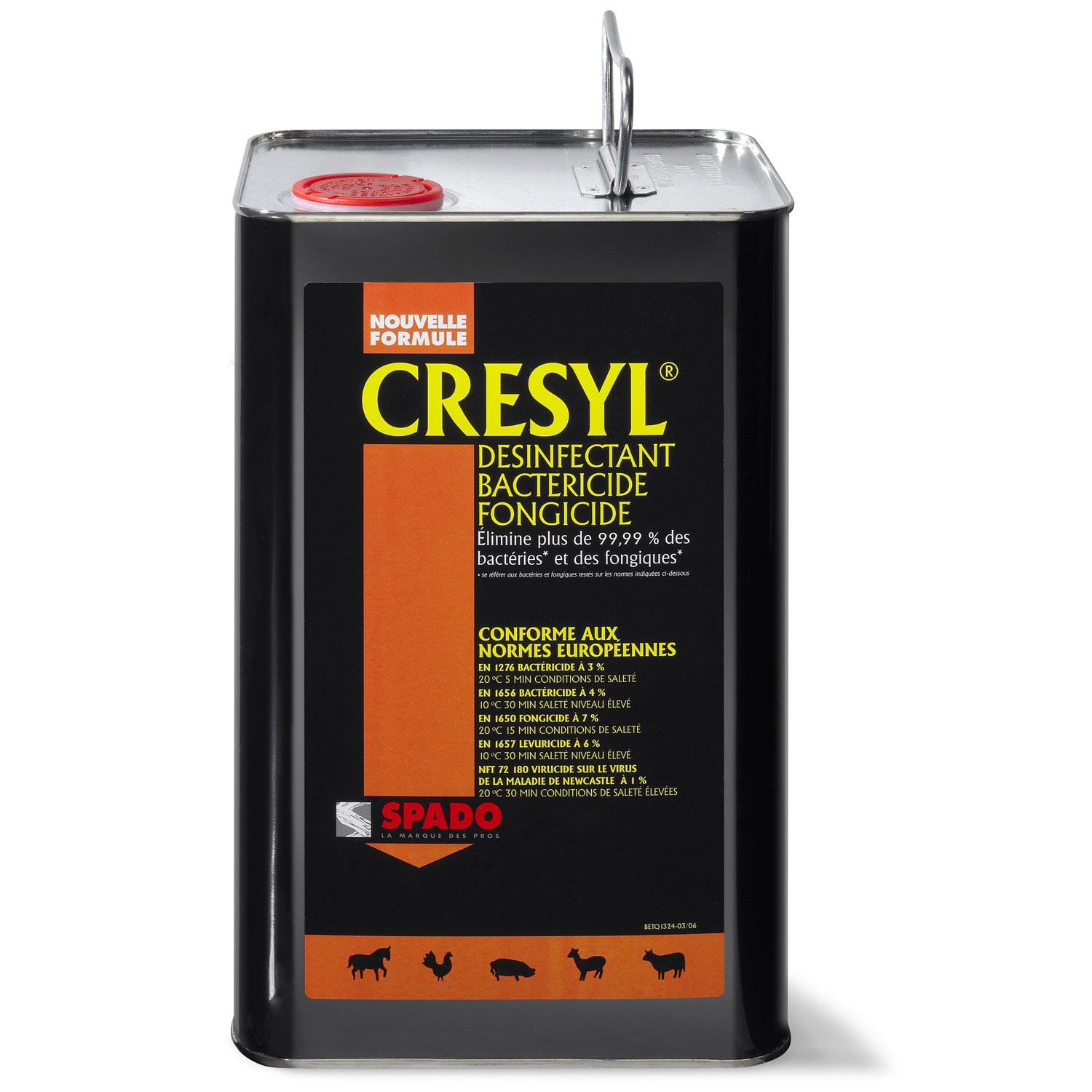 Désinfectant fongicide Crésyl - SPADO - 5L - Sols & surfaces - Produits