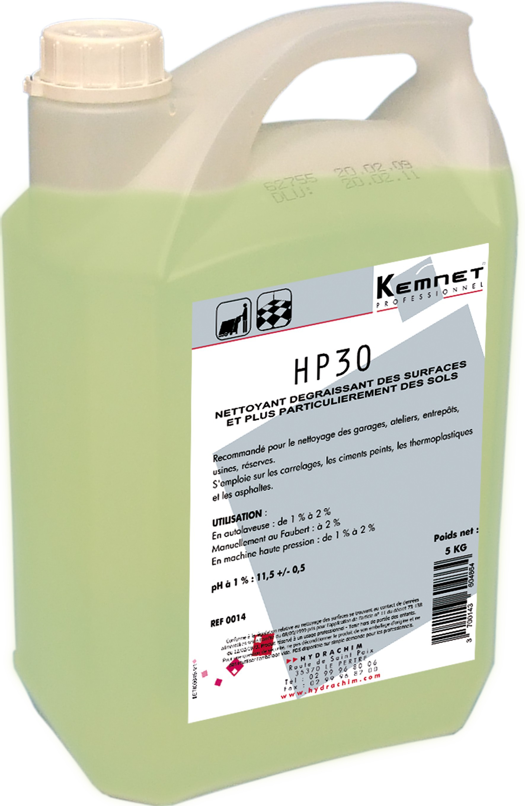 Nettoyant dégraissant HP 30 autolaveuse - KEMNET PRO - 5L
