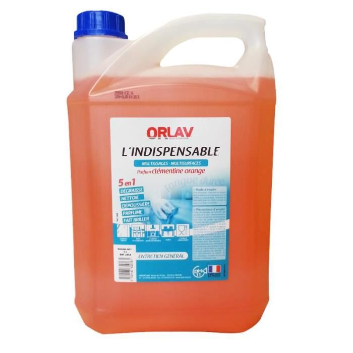 Nettoyant ORLAV L’indispensable 5 en 1- Multi-Usages – Multi-Surfaces - 5L