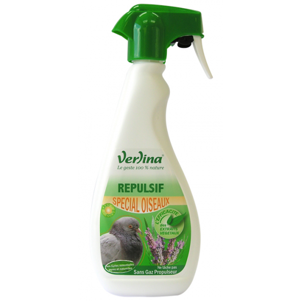 Spray répulsif naturel Spécial Oiseaux - VERLINA - 500mL