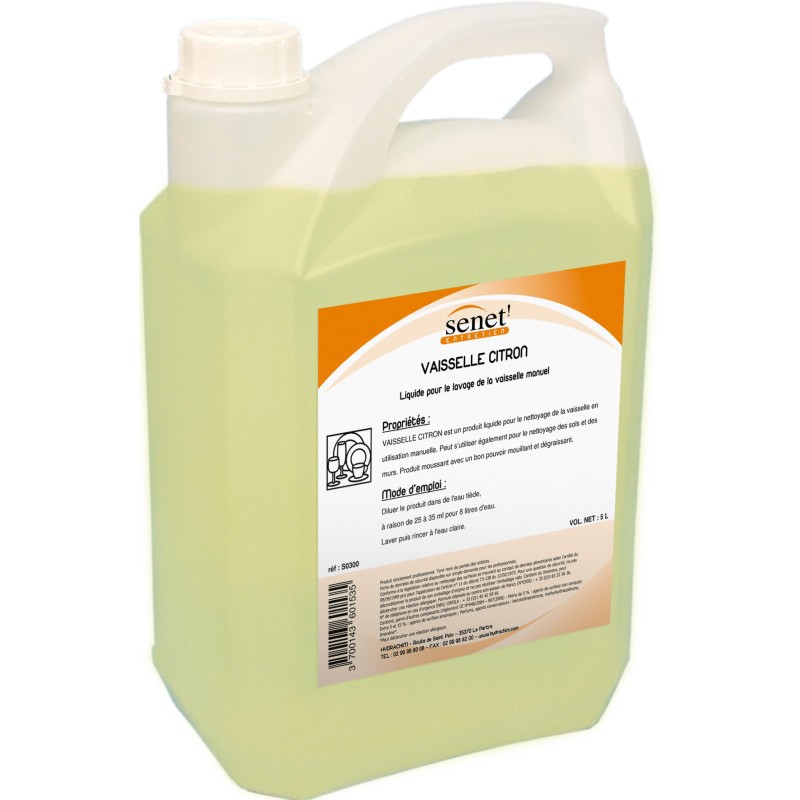 Produit lavage vaisselle Citron - SENET - 5L