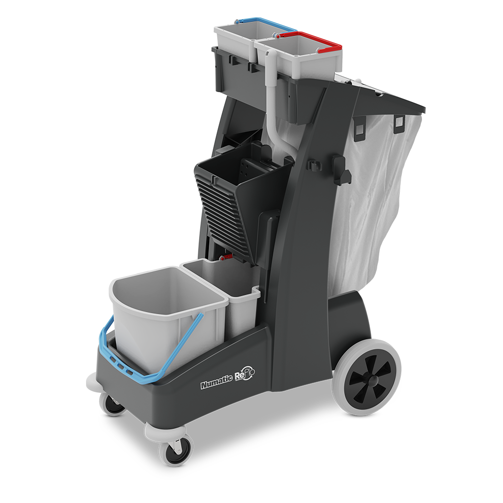 Chariot de ménage MM-4T MULTIMATIC grandes roues - NUMATIC 