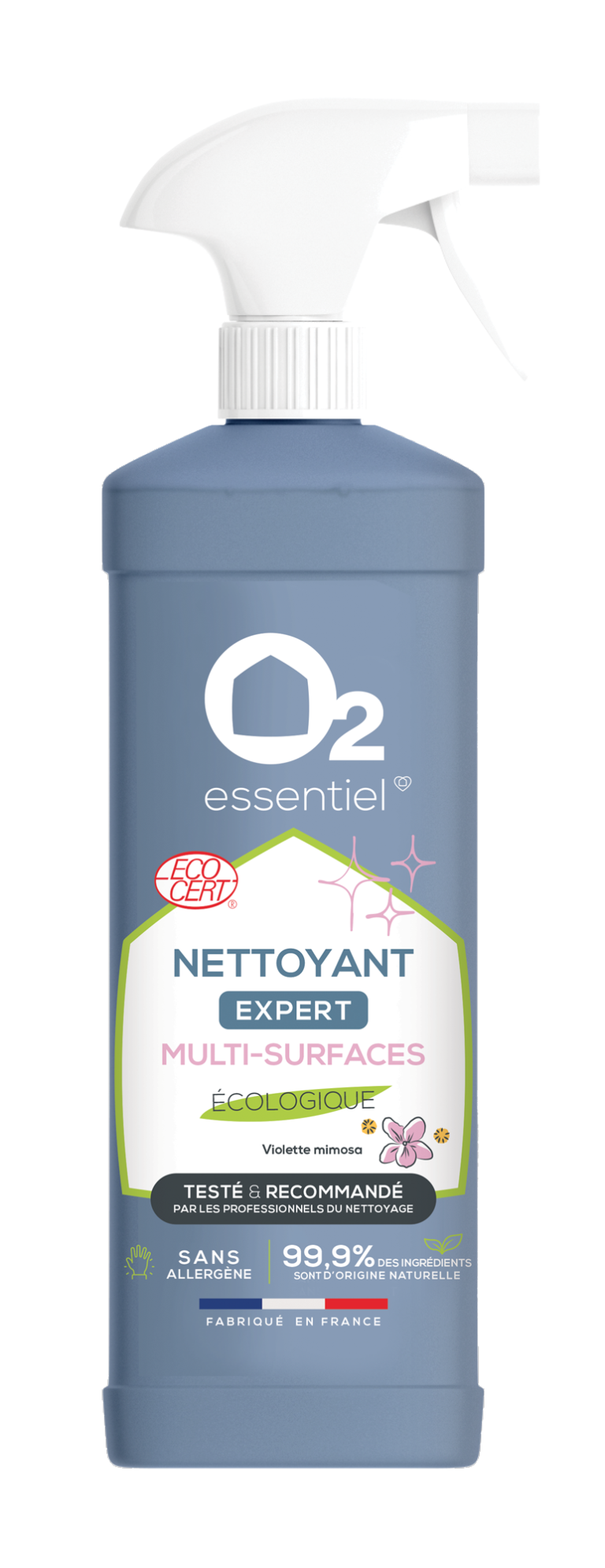 O2 ESSENTIEL-Nettoyant multi- surfaces EXPERT-ECOCERT-500ml