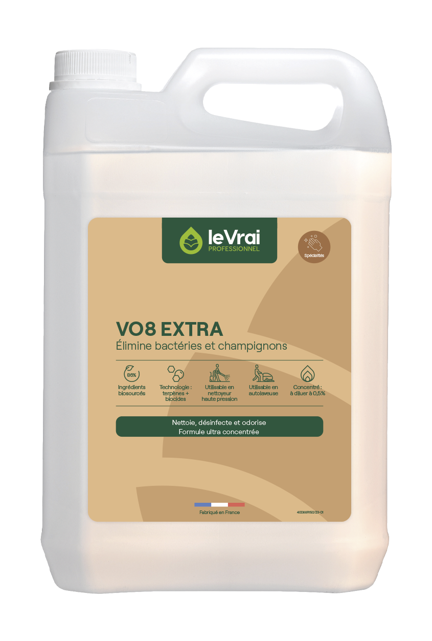 Désinfectant  VO8 EXTRA - LE VRAI Professionnel - 5L
