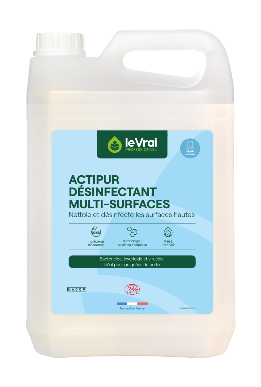 Désinfectant détergeant multisurfaces PAE 5l-ACTIPUR