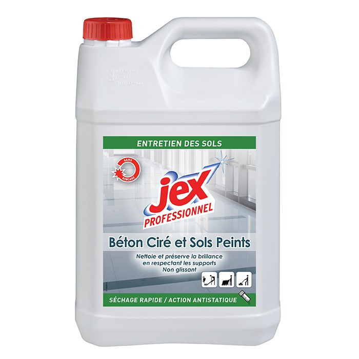 Nettoyant béton ciré et sols peints - JEX PROFESSIONNEL- 5L - Techniques &  spécifiques - Produits