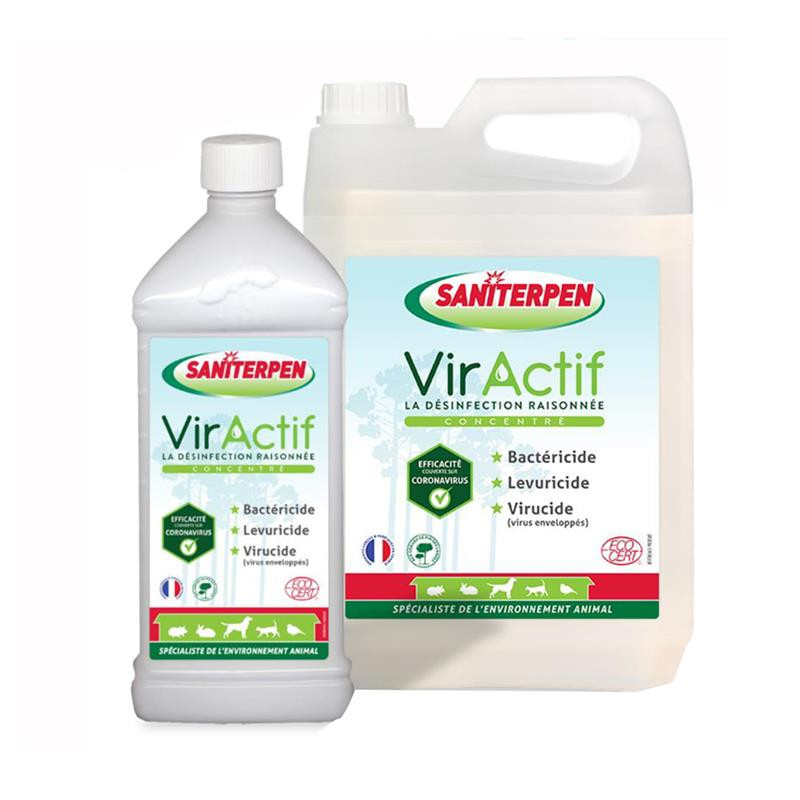 Désinfectant environnement animal VIRACTIF 5l-ACTIPUR