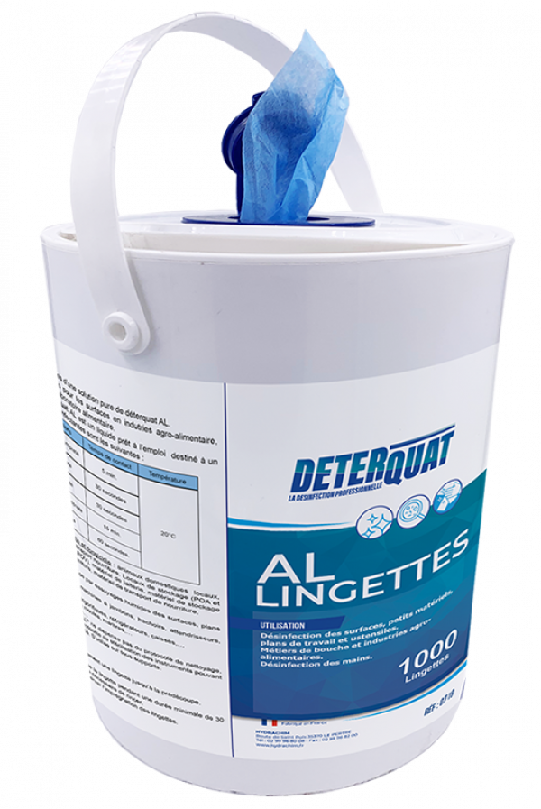  Lingettes DETERQUAT AL-seau de 1000-HYDRACHIM