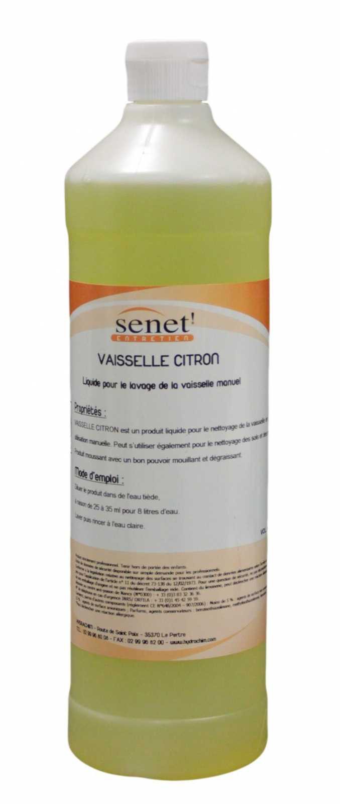 Produit lavage vaisselle Citron - SENET - 1L