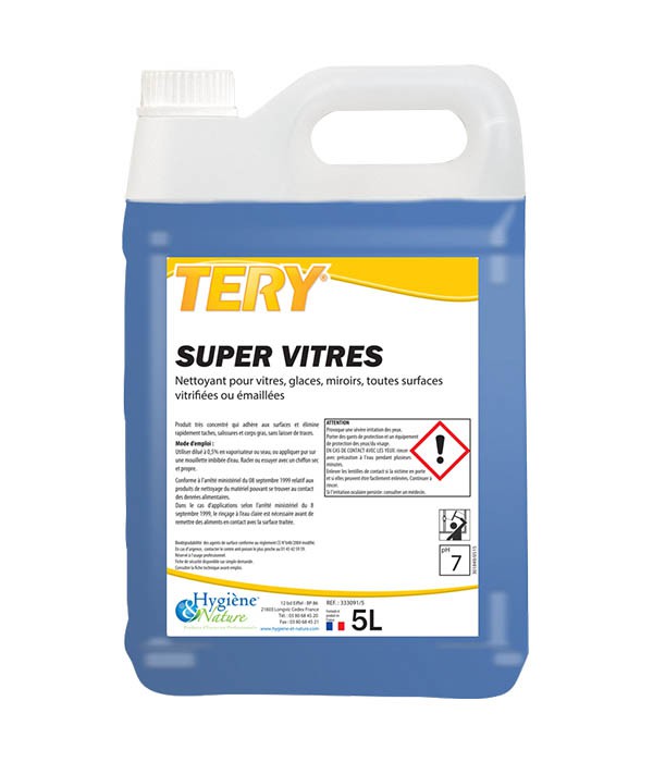 TERY - Nettoyant Super vitres - HYGIENE & NATURE - 5L