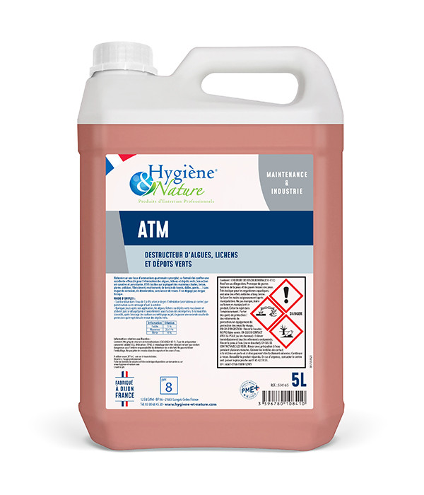 Destructeur d'algues et lichens - ATM - HYGIENE & NATURE - 5L