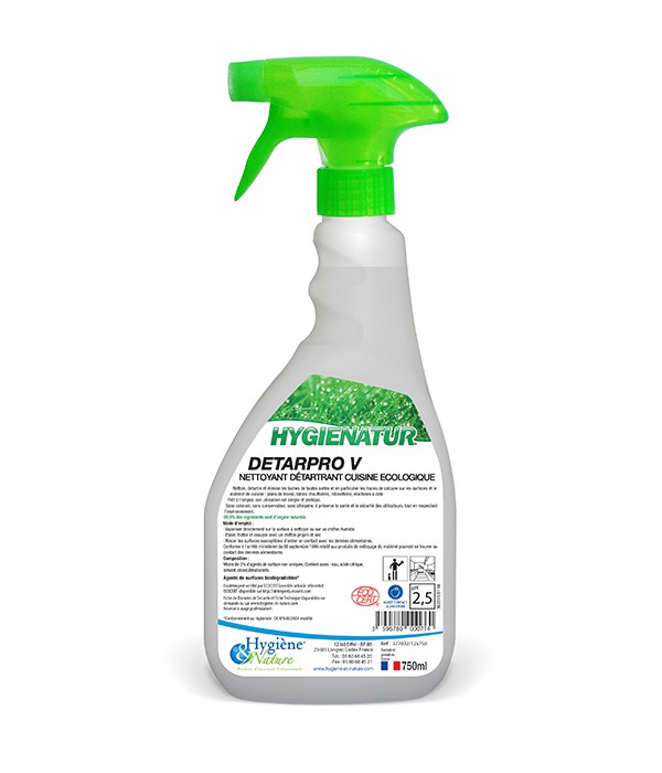 Nettoyant détartrant cuisine - DETAR PRO V - ECO CERT - 750ml