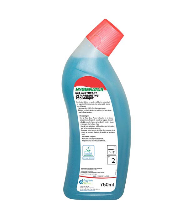 Désinfectant détartrant pour sanitaires Ecolabel - spray de 750 ml