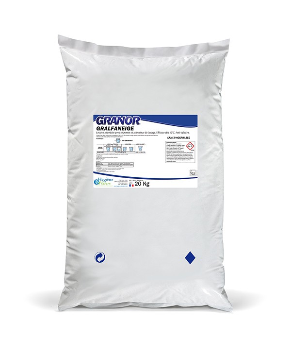 Lessive détergente linge - GRAFALNEIGE - HYGIENE & NATURE - 20Kg