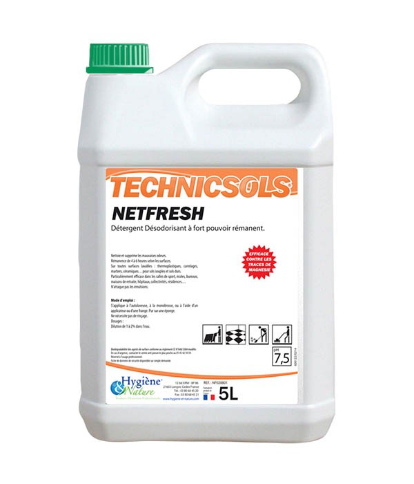 Nettoyant Netfresh - TECHNICSOLS - HYGIENE & NATURE - 5L