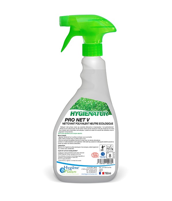 Nettoyant polyvalent neutre -PRO NET V - ECOCERT - 750ml