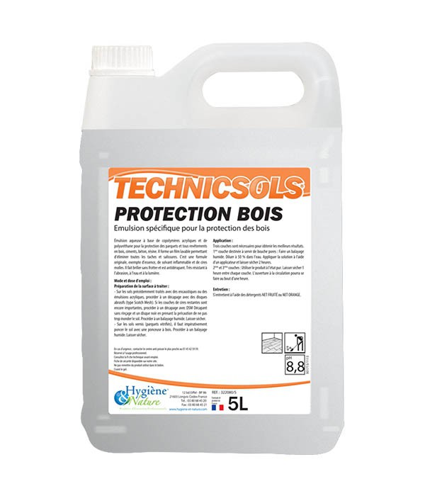 Protection bois - TECHNICSOLS - HYGIENE & NATURE - 5L