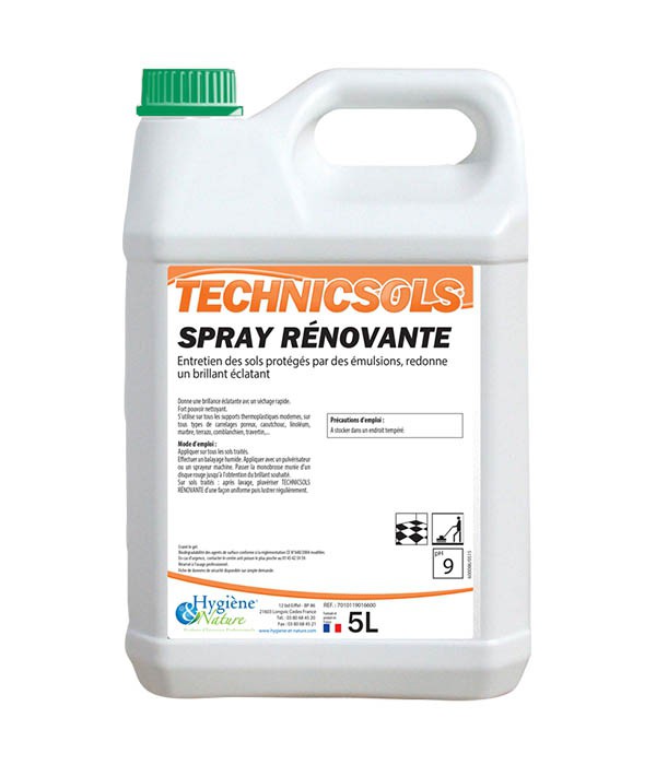 Liquide Spray Renovante - TECHNICSOLS - HYGIENE & NATURE - 5L