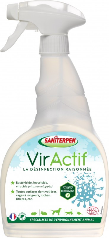 Désinfectant environnement animal VIRACTIF 750ml -ACTIPUR