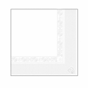 Serviette 2 plis - 25x25 - Blanc - GARCIA DE POU 