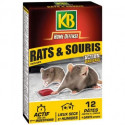 Pâte rat souris - Home defense - 12x10g - KB