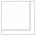 Serviette "double point"  20 X 20 CM - GARCIA DE POU - Blanc